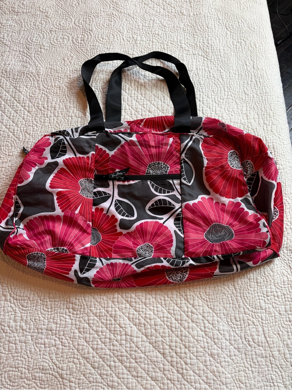 Vera Bradley Pink Floral Weekender Tote Bag